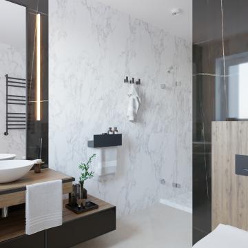 Керамогранит Laminam в облицовке фасада дома